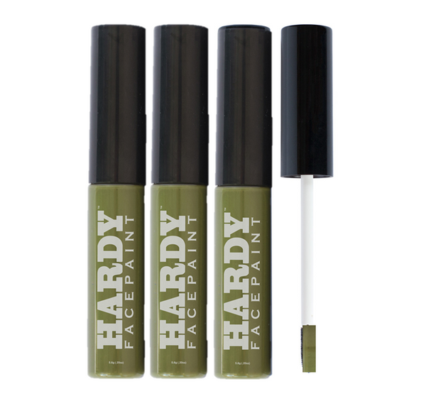 3 Pack - Green Camo Face Paint