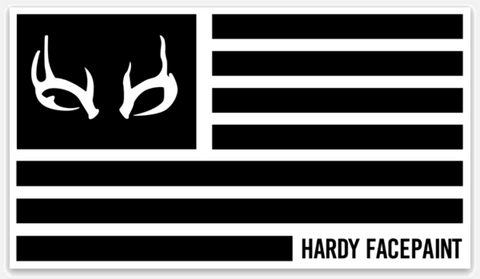 Deer Hunting Flag Sticker