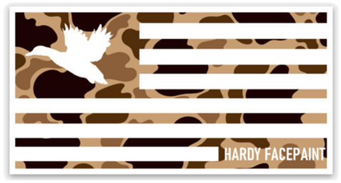 Duck Hunting Flag Sticker