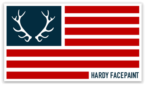 Elk Hunting Flag Sticker