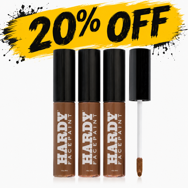 3 Pack - Brown Camo Face Paint