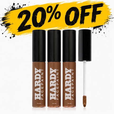 3 Pack - Brown Camo Face Paint