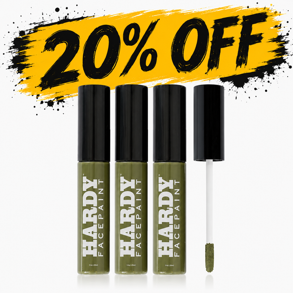3 Pack - Green Camo Face Paint